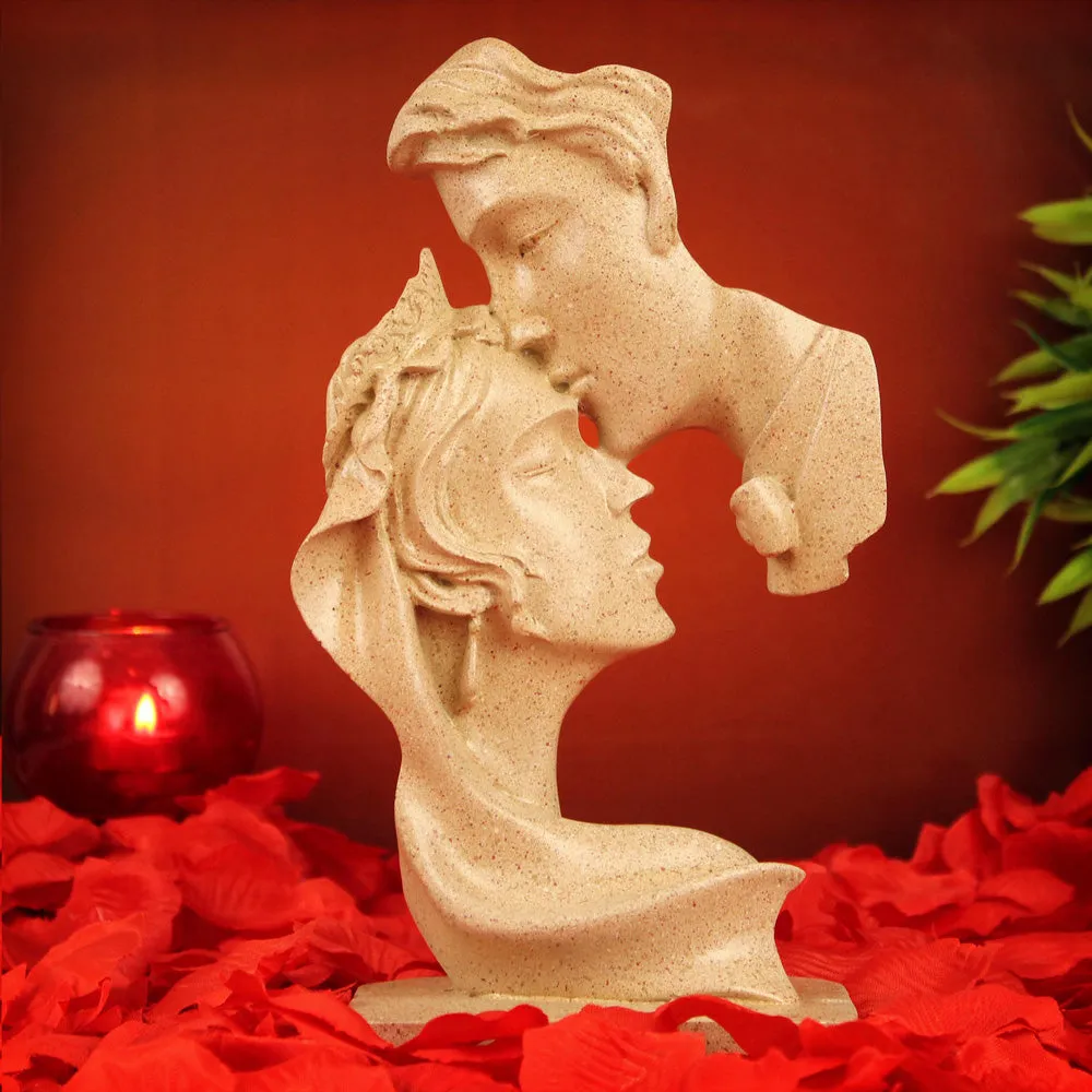 Aesthetic Couple Face Figurine Showpiece for Valentine's Day