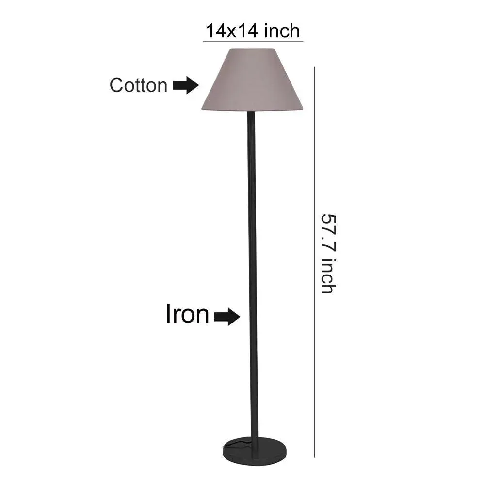 Aesthetic Grey Standing Lamp