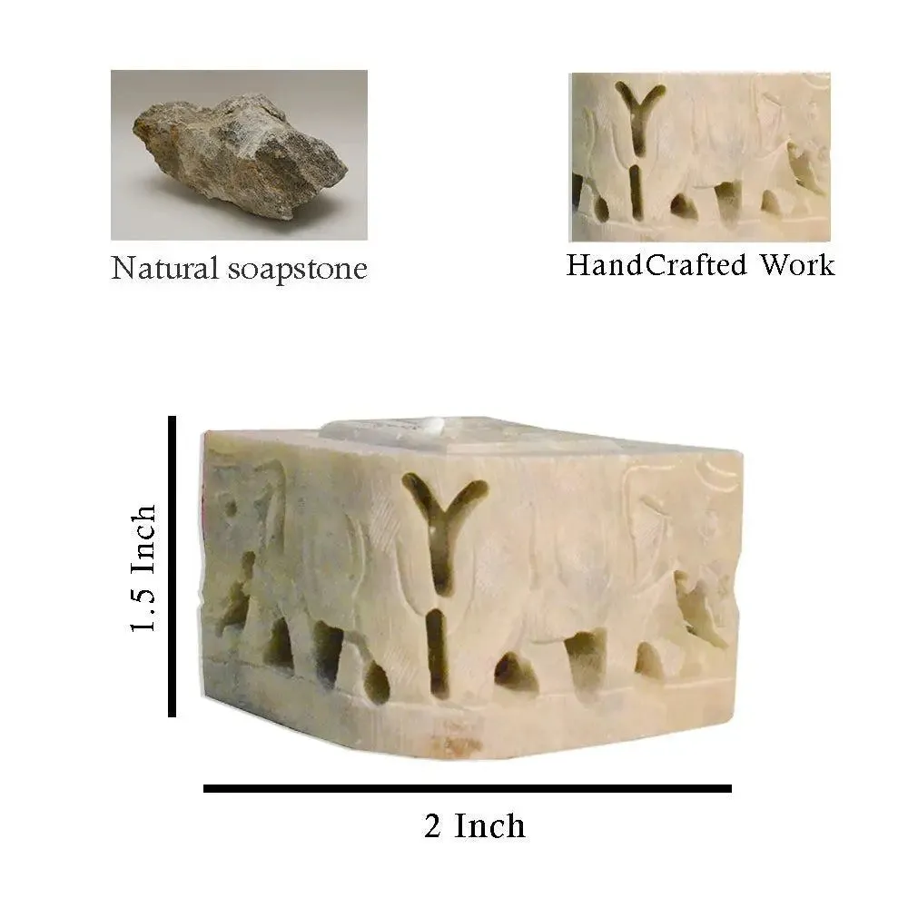 Aesthetic Marble Soapstone Incense Stick Holder