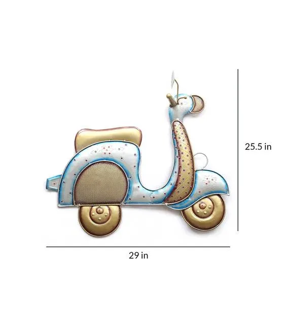 Aesthetic Scooter Metal Wall Decor