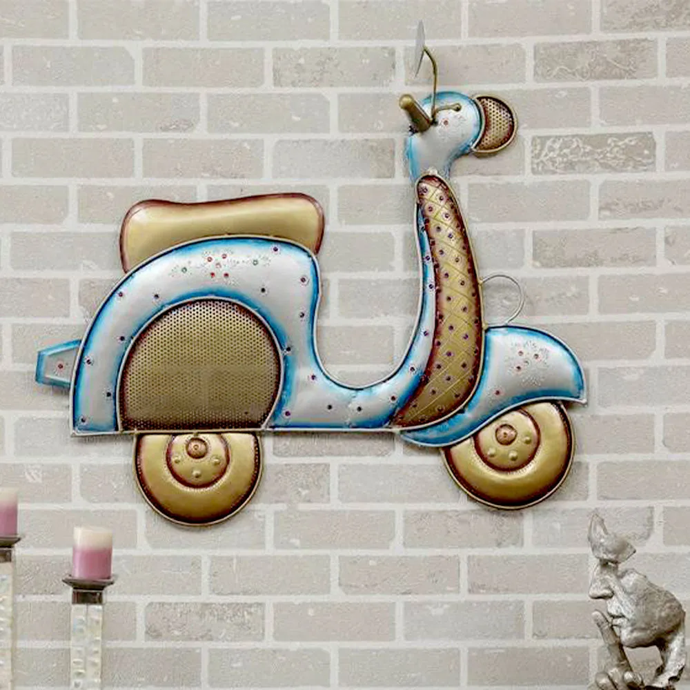 Aesthetic Scooter Metal Wall Decor