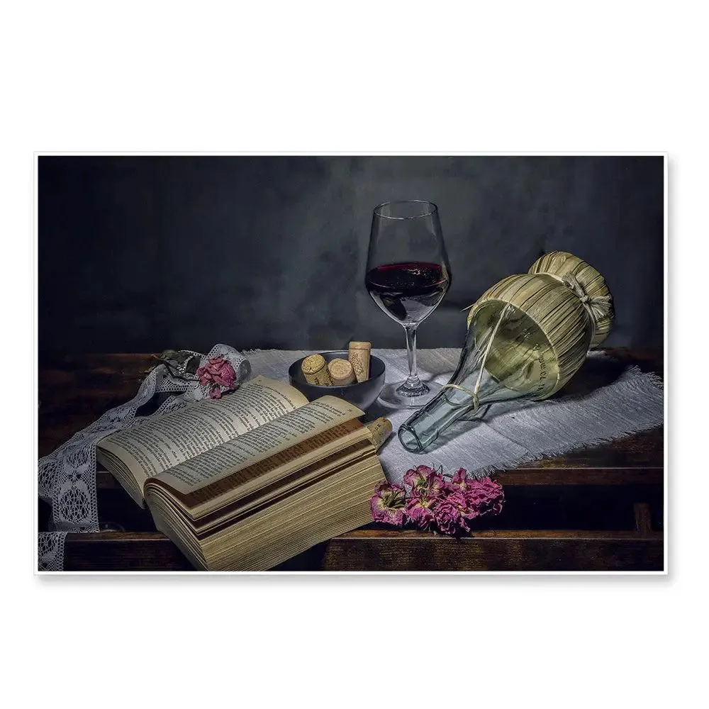 Aesthetic Still Life Painting for Living Room With Frame