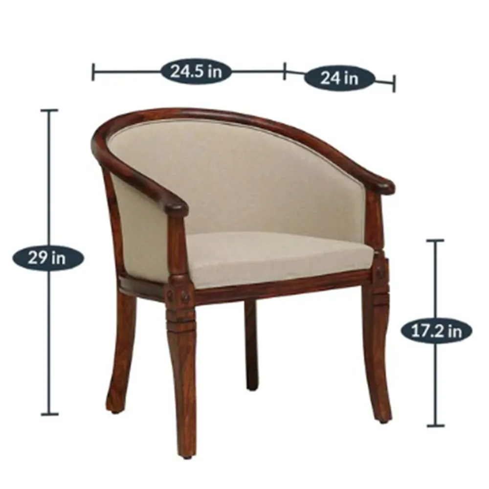 Aesthetic Traditional Teak Wood Arm Chair