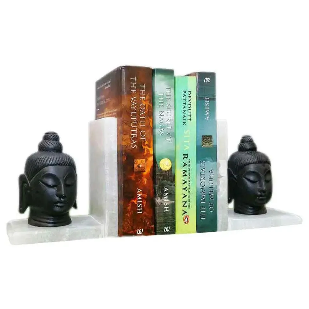 Aesthetic White Italian Marble Bookend (Set of 2)