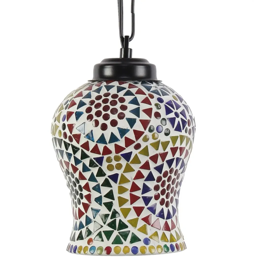 Aesthetics Mosaic Hanging Glass Lamp
