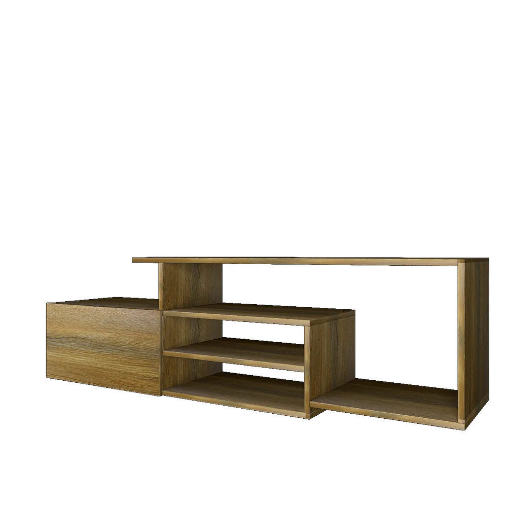 African Oak Designer Wooden Tv Unit