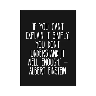 Albert Einstein Quote Poster