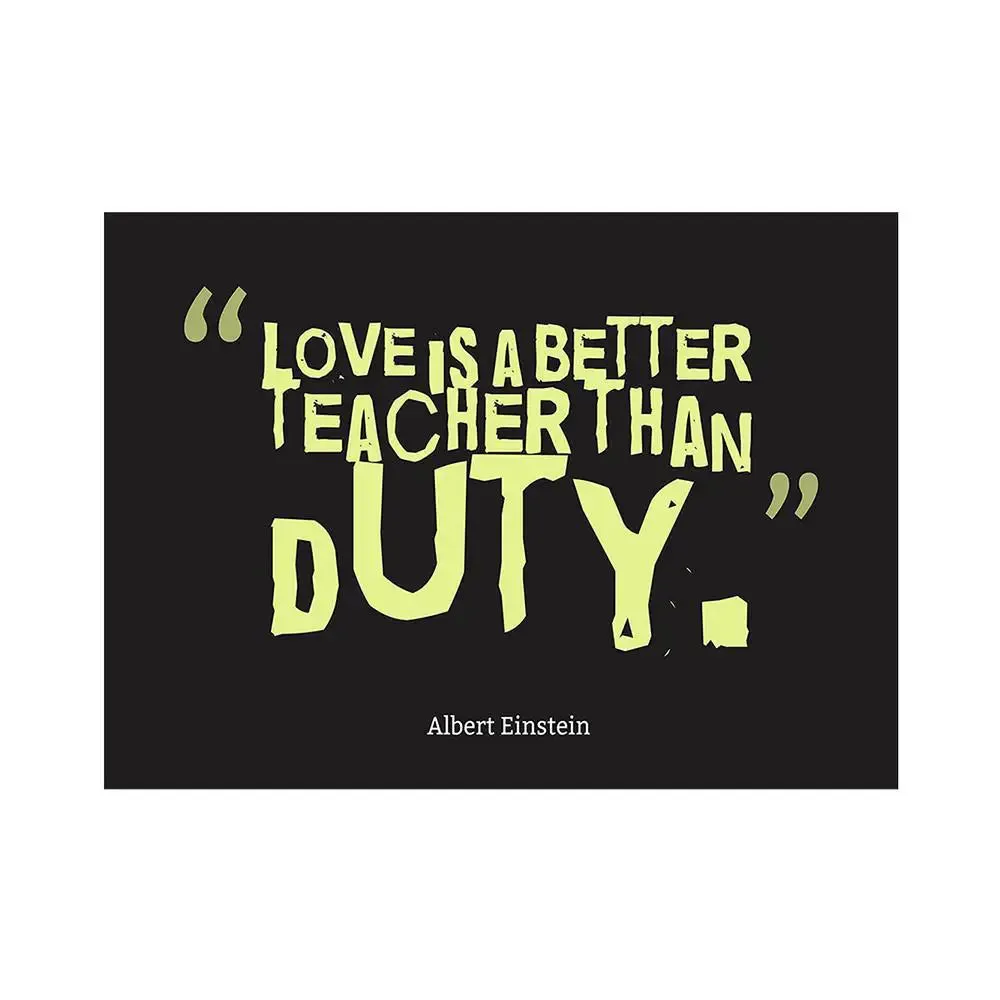 Albert Einstein Quote Poster Regular Size Poster 9" X 12"