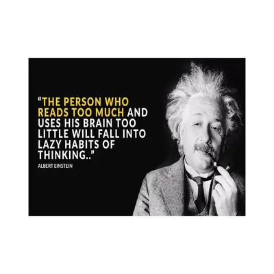 Albert Einstein Quote Poster