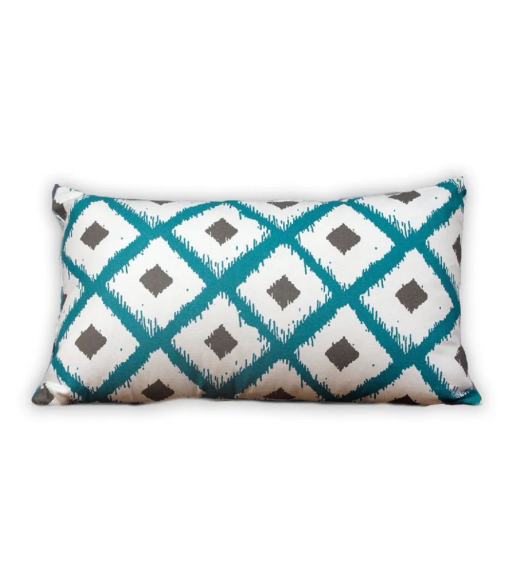 Almighty Green White Diamond Cushion Cover