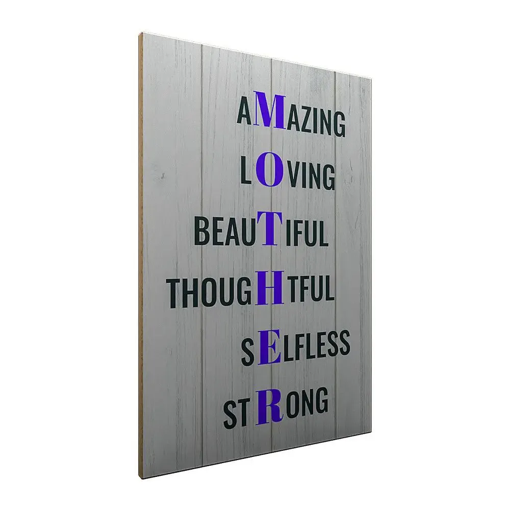 Amazing Mom Beautiful Wood Sign for Mother's Day / Gift for Mother