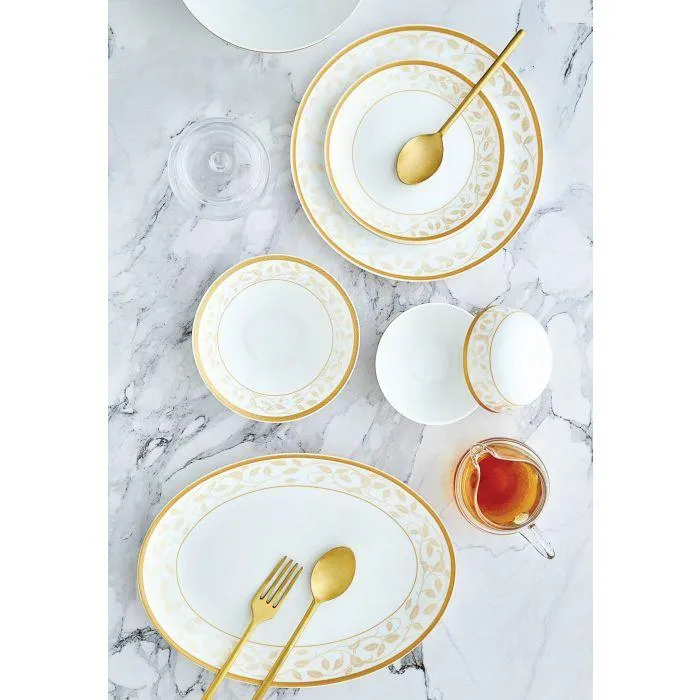 Amber Gold Opulent Dinner Set of 27 Pieces