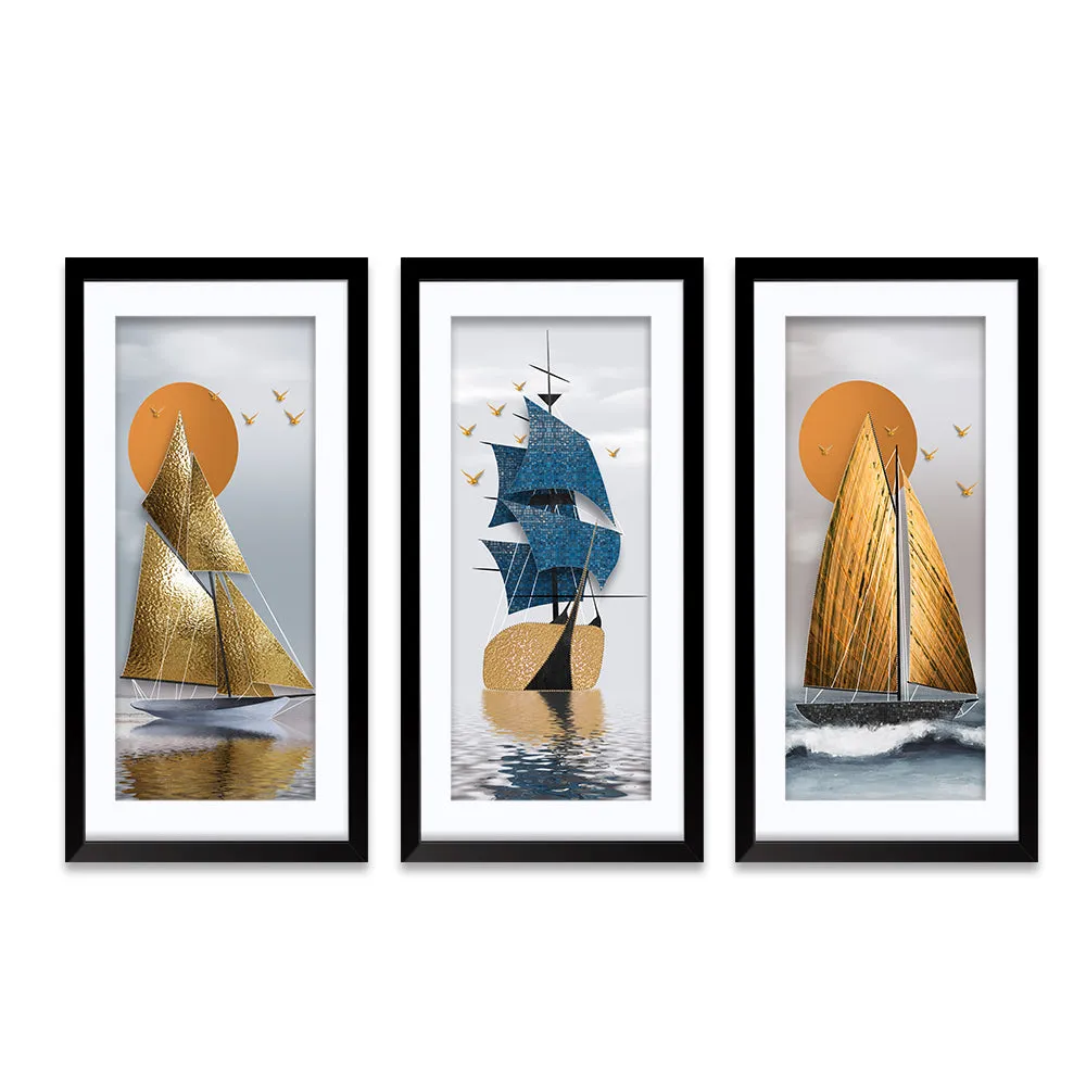 Ancient Crafts Frames Set Of 3