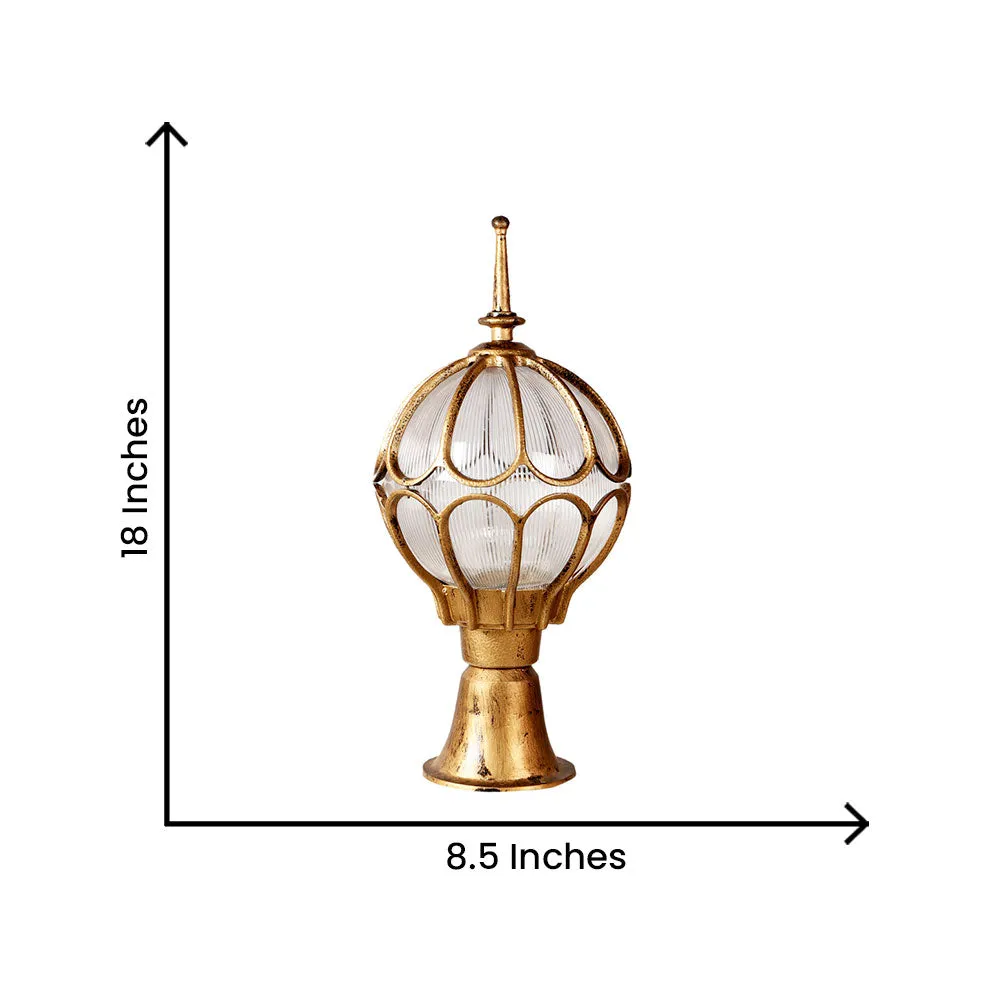 Ancient Era Designer Globe Outdoor Gate Light Single Piece