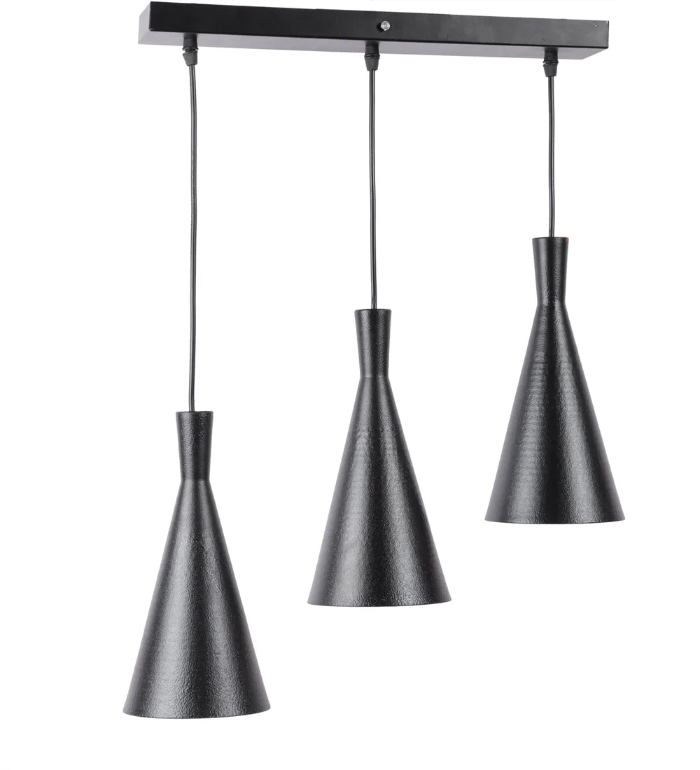 Ancient Motif Golden Tapered Metal Cluster Hanging Light