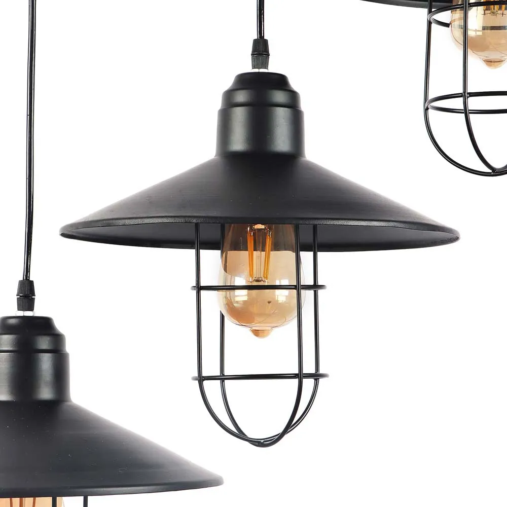 Ancient Pattern Long Focus Ceiling Cluster Light