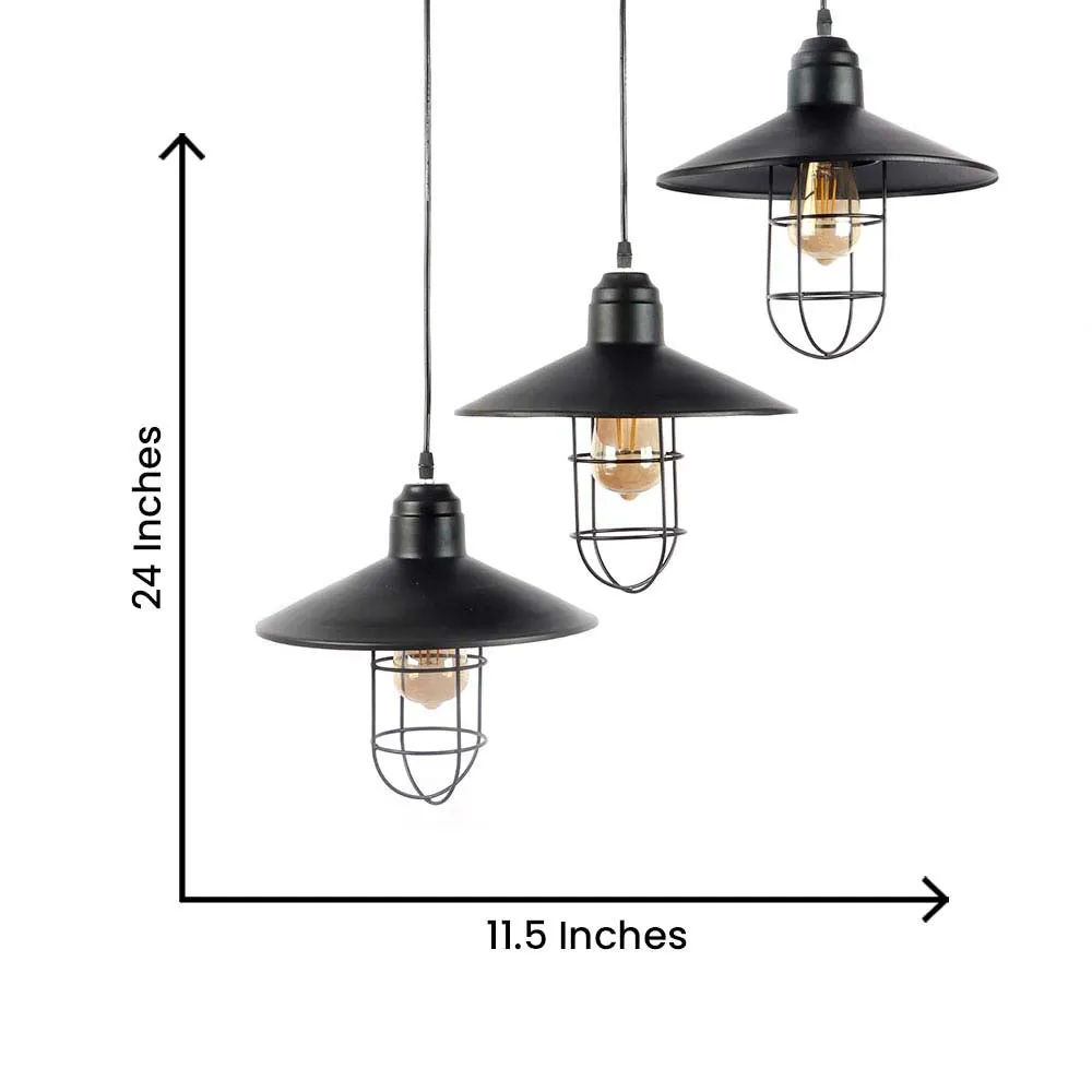Ancient Pattern Long Focus Ceiling Cluster Light