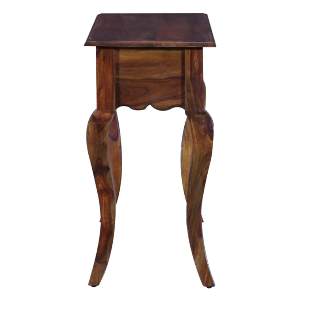 Ancient Royal Pattern Solid Sheesham Wood Console Table