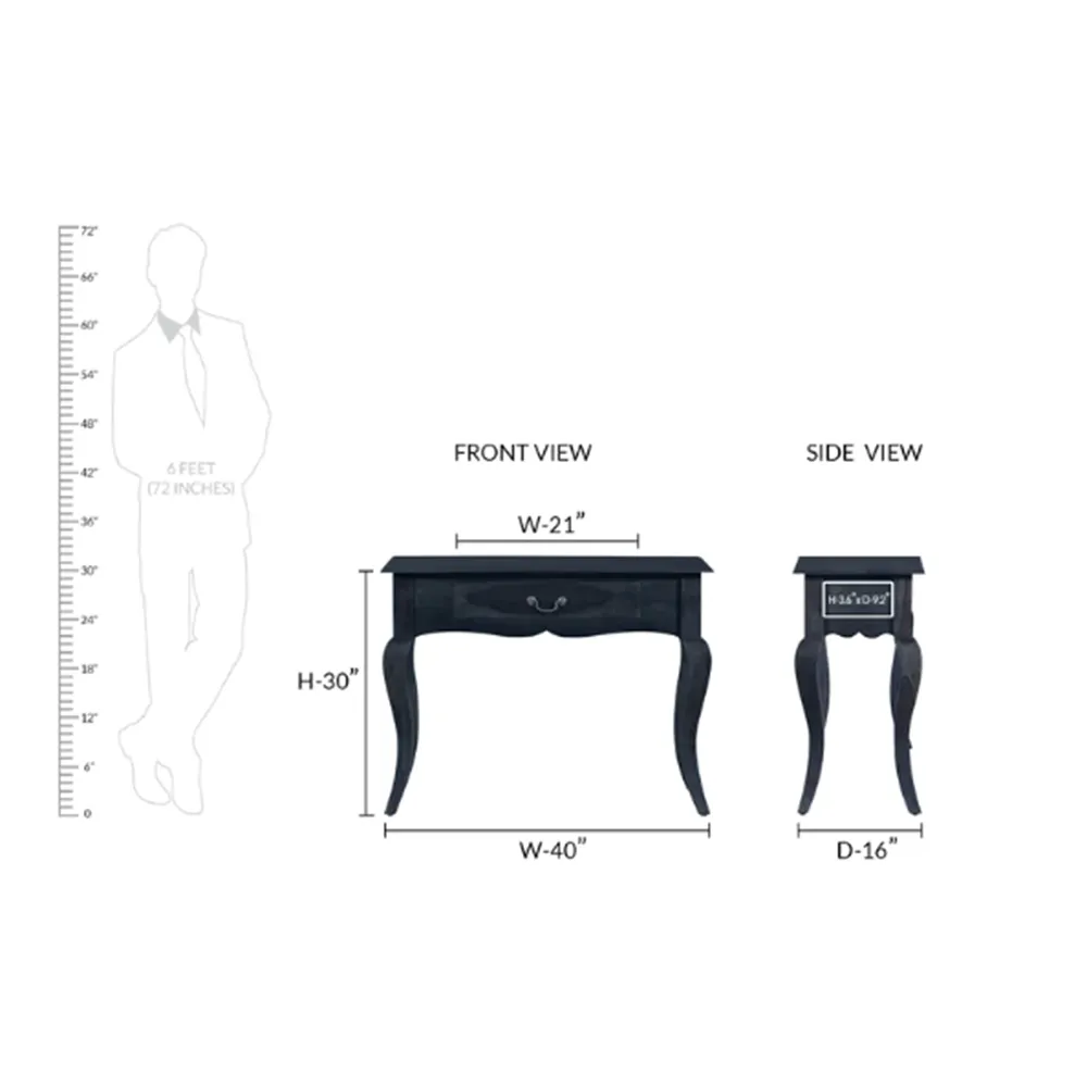 Ancient Royal Pattern Solid Sheesham Wood Console Table