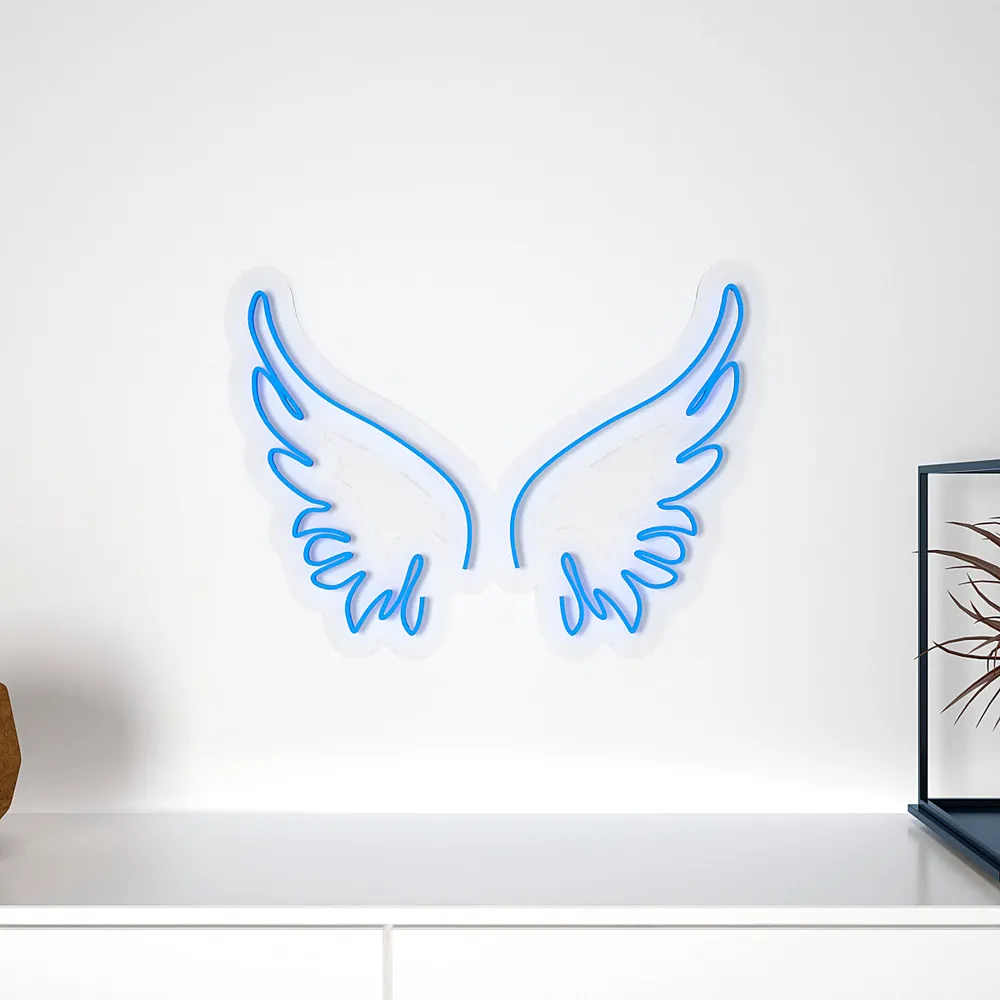 Angel Wings Neon LED Light (Available in Multiple Colors) Pink