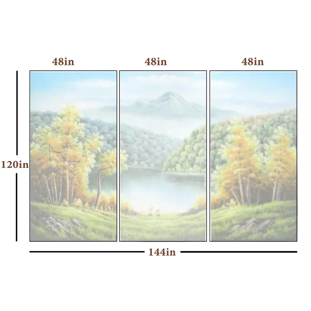 Angelic Green Mountain View Self Adhesive Wall Paper