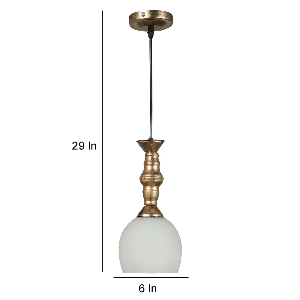 Antic Hanging Light for Bedroom/Living Room(White, Pack of 1)