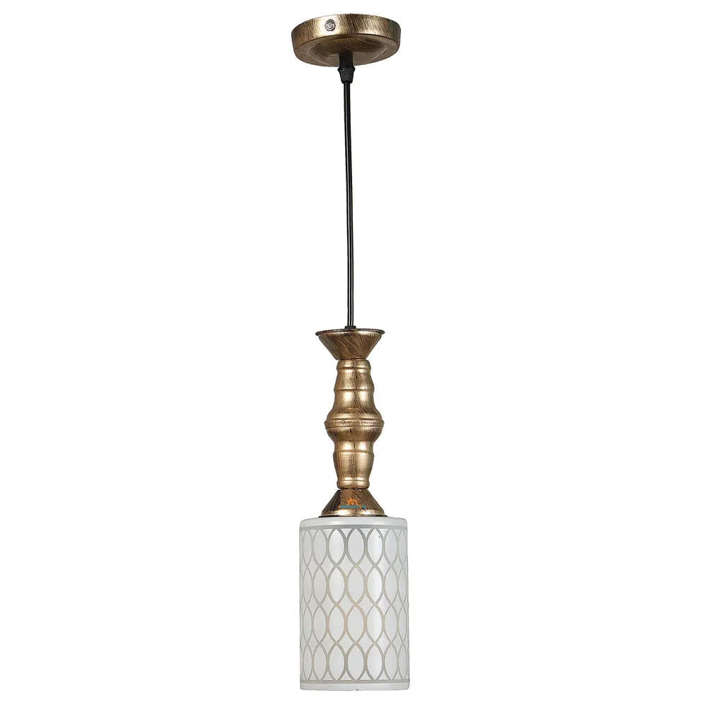 Antique Bronze Hanging Light in AT (Yellow, Pack of 3)