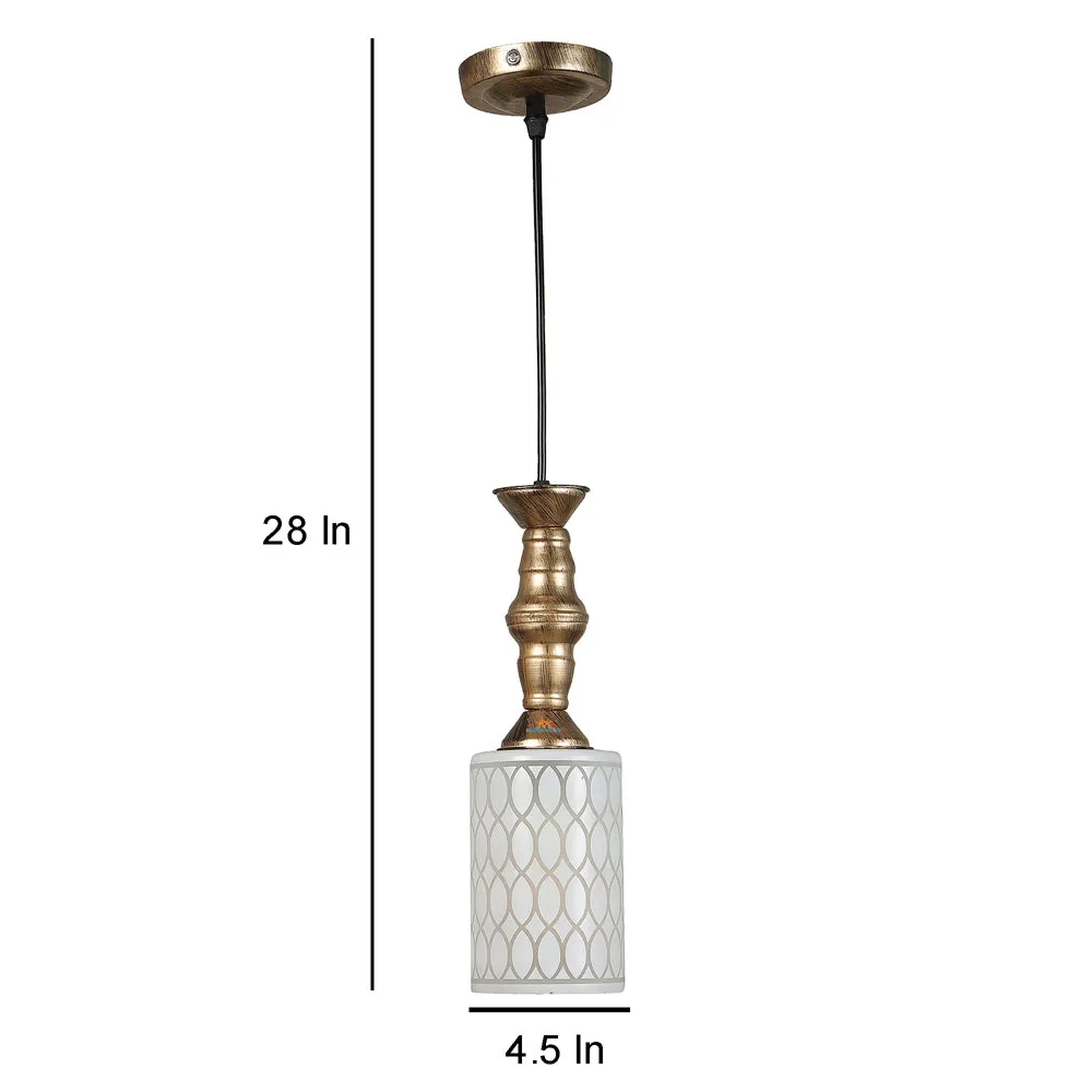 Antique Bronze Hanging Light in AT (Yellow, Pack of 3)