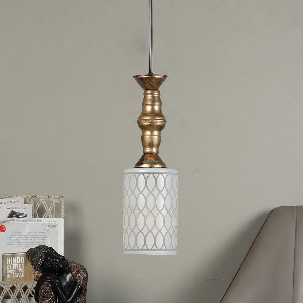 Antique Bronze Hanging Light in AT (Yellow, Pack of 3)