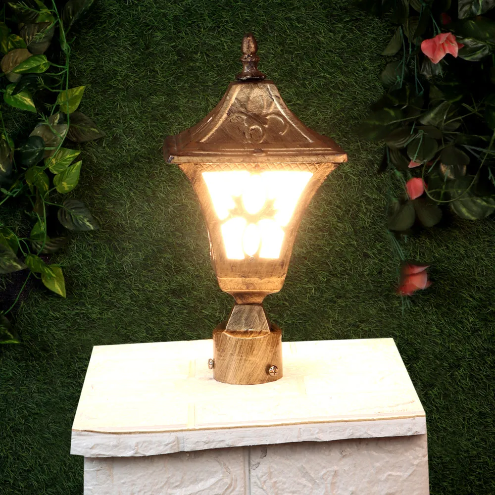 Antique Copper Brushed Vintage Outdoor Gate Light Single Piece