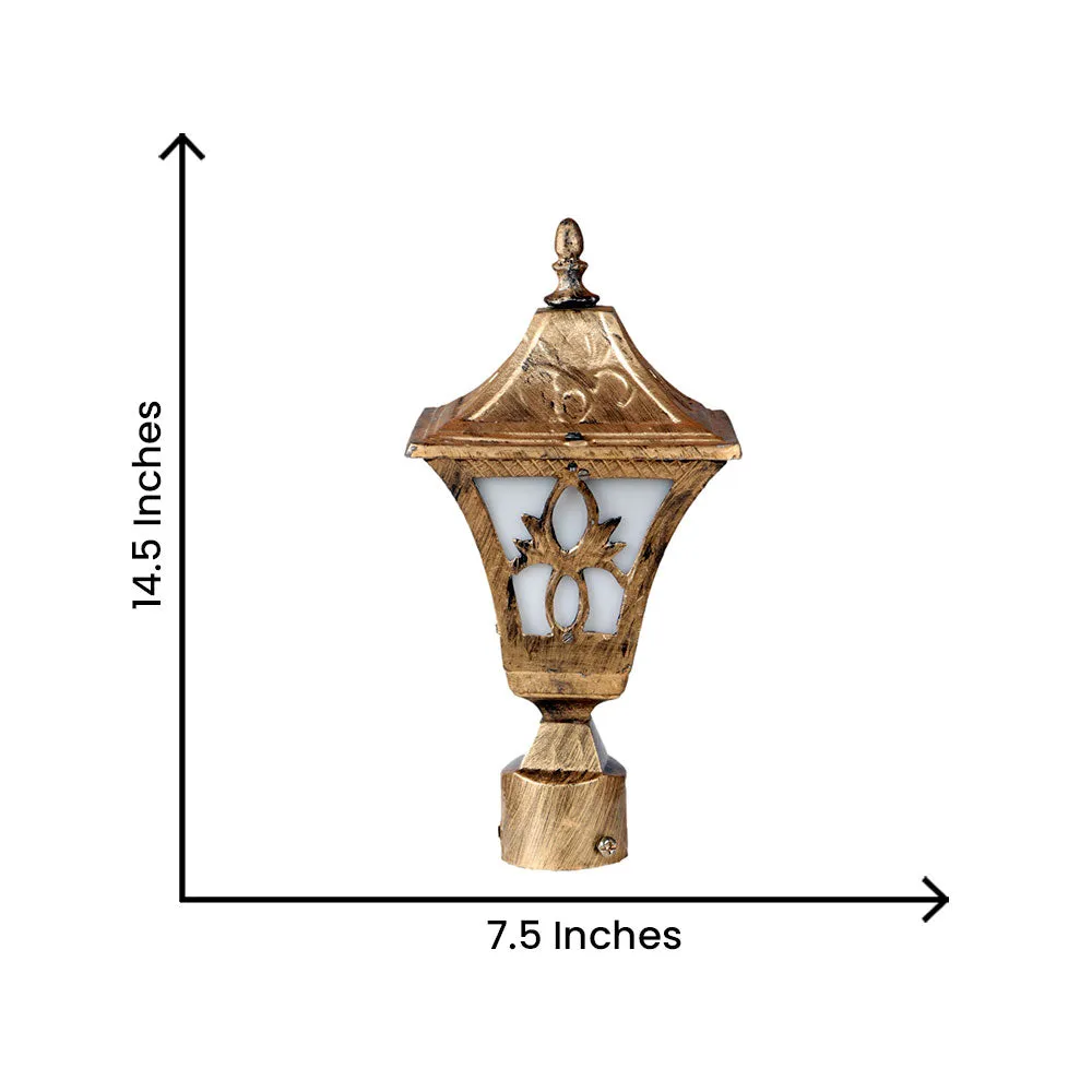 Antique Copper Brushed Vintage Outdoor Gate Light Single Piece