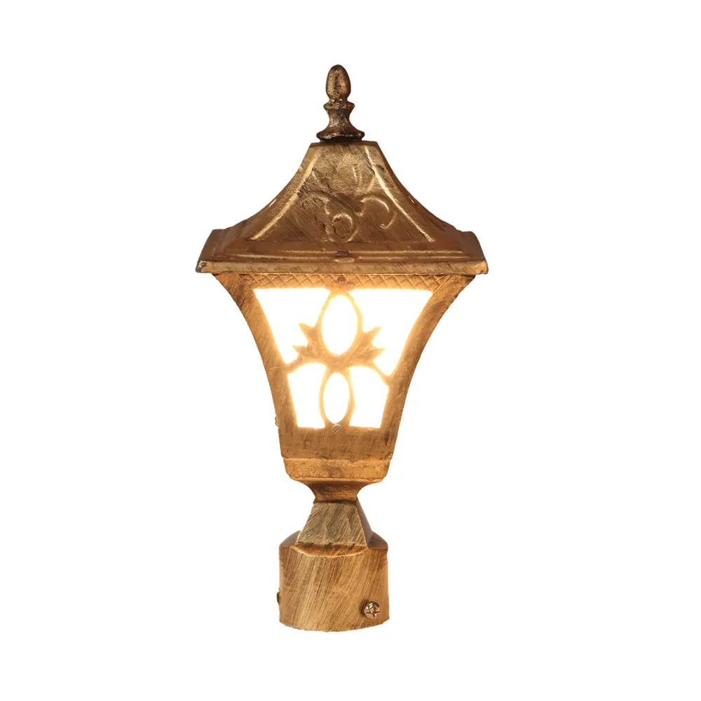 Antique Copper Brushed Vintage Outdoor Gate Light Single Piece