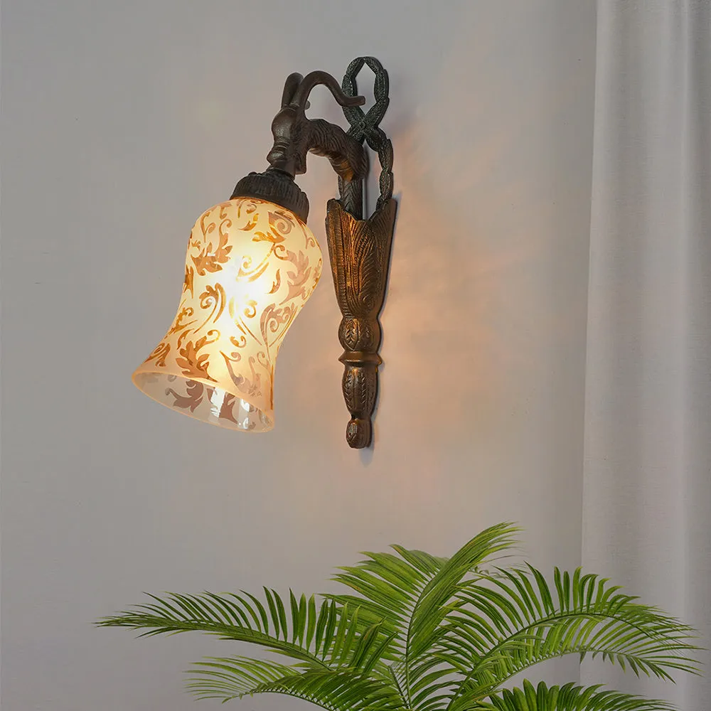 Antique Mid-Century Style Single Light Wall Sconce