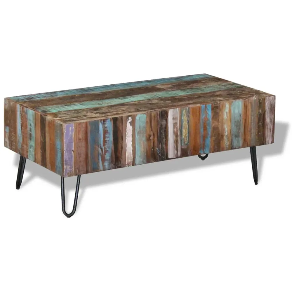 Antique Rectangular Reclaim Wood Coffee Table