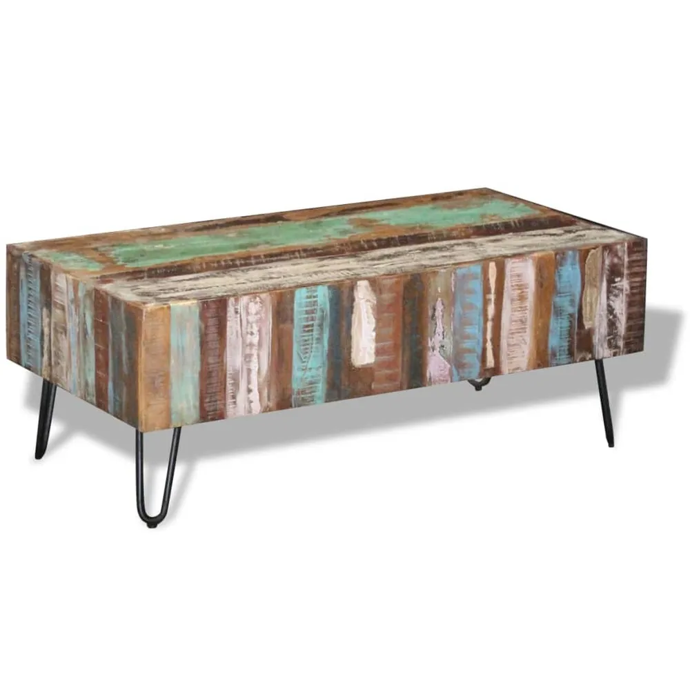 Antique Rectangular Reclaim Wood Coffee Table
