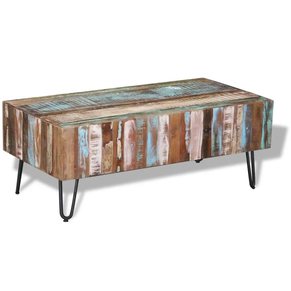 Antique Rectangular Reclaim Wood Coffee Table