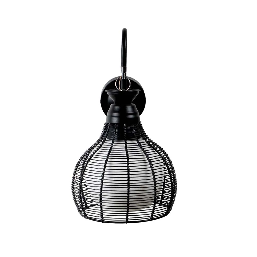 AntiqueCaged black metal Wall Light ( Bulb included)
