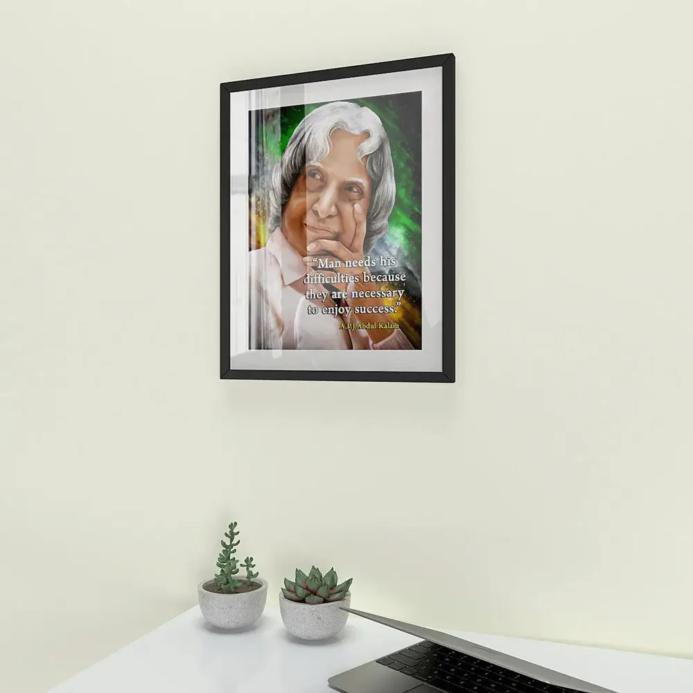 A.P.J. Abdul Kalam Quote Framed Wall Painting