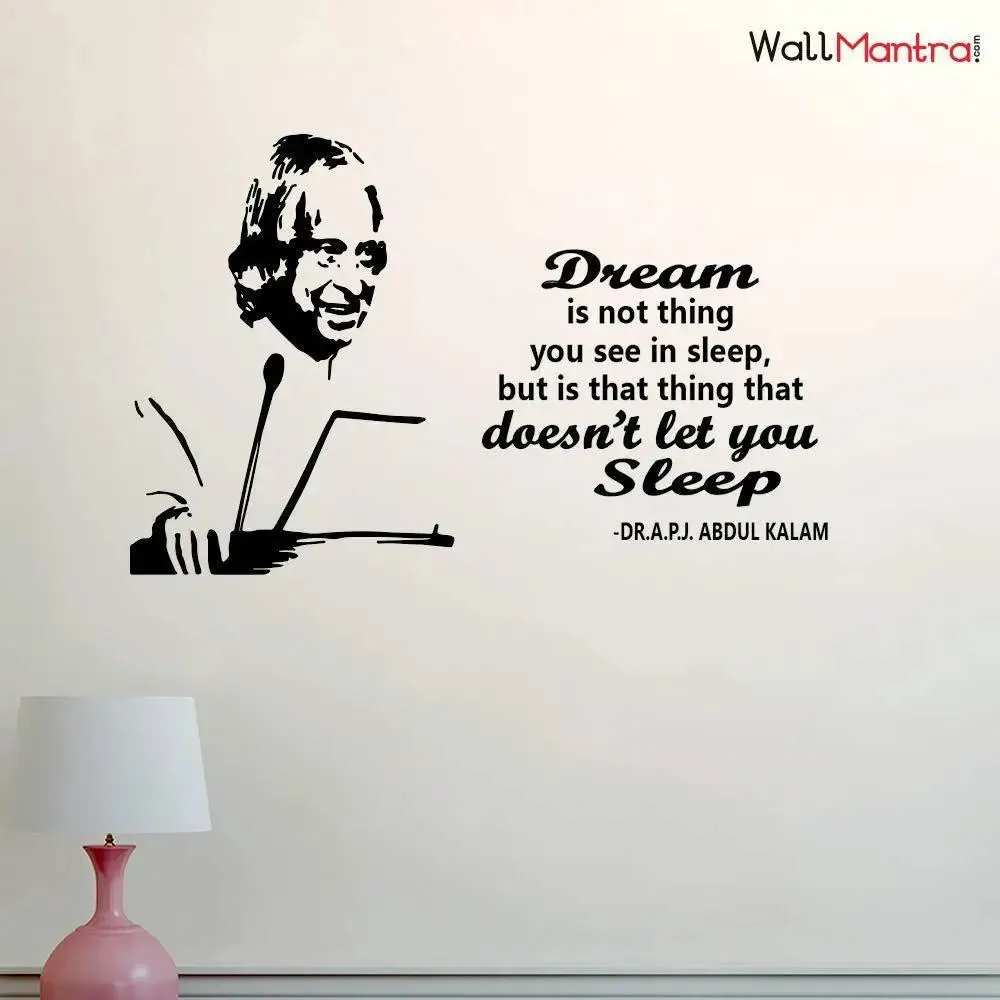 A.P.J. Abdul Kalam Quote Wall Sticker to Decor Your Living Area