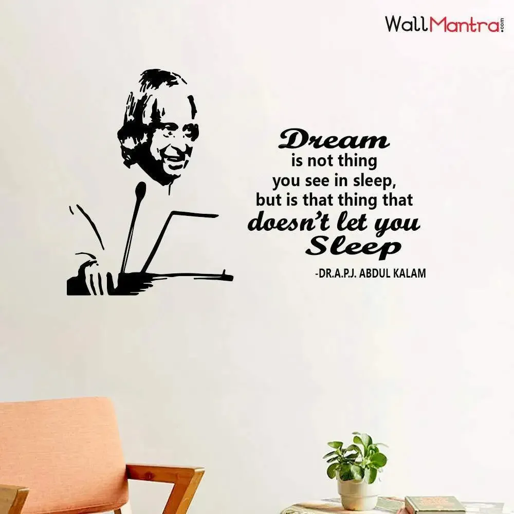 A.P.J. Abdul Kalam Quote Wall Sticker to Decor Your Living Area
