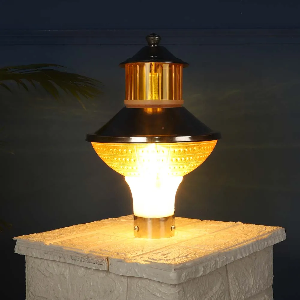 Arabic Motif Golden Decorative Outdoor Light Single Piece