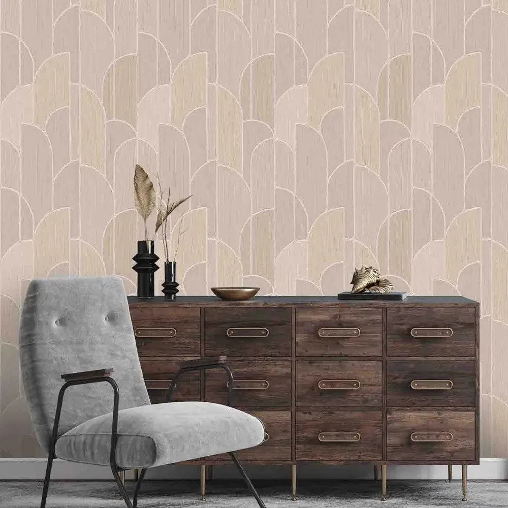 Arch Forest Textured Premium Wallpaper- Tapestry Wallpaper brown