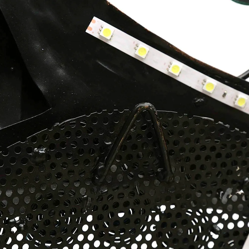 Artful Blend Of Leaves & Buddha Metal Wall Art With LED