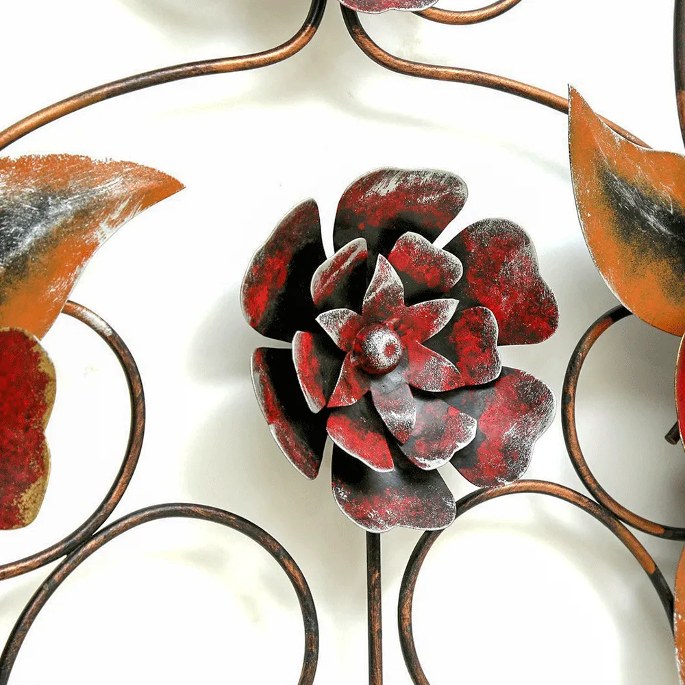 Artful Leaves Framed Metal Wall Art