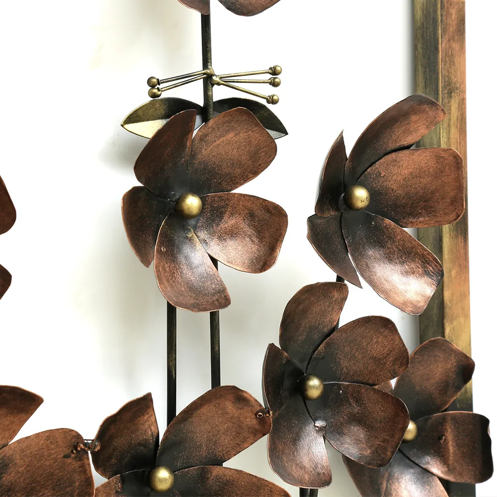 Artistic Daisy Panel Metal Wall Art