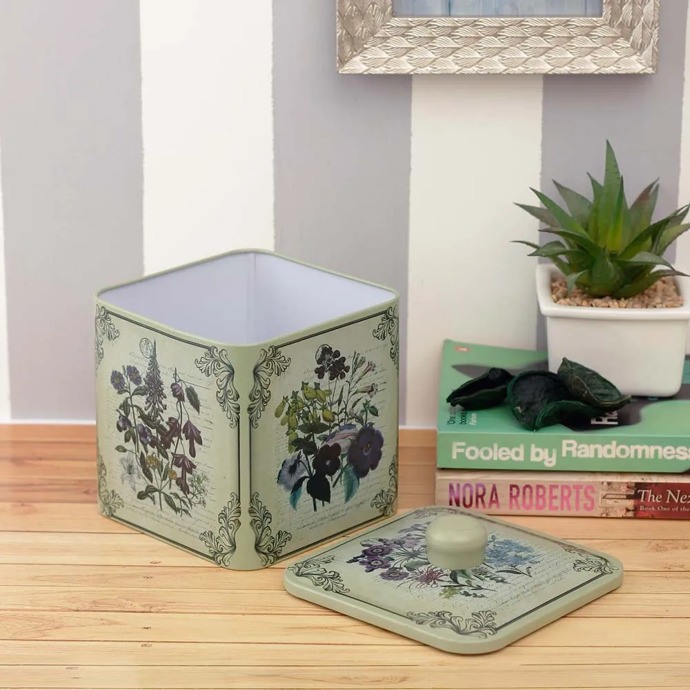 Artistic Floral Pattern Storage Box