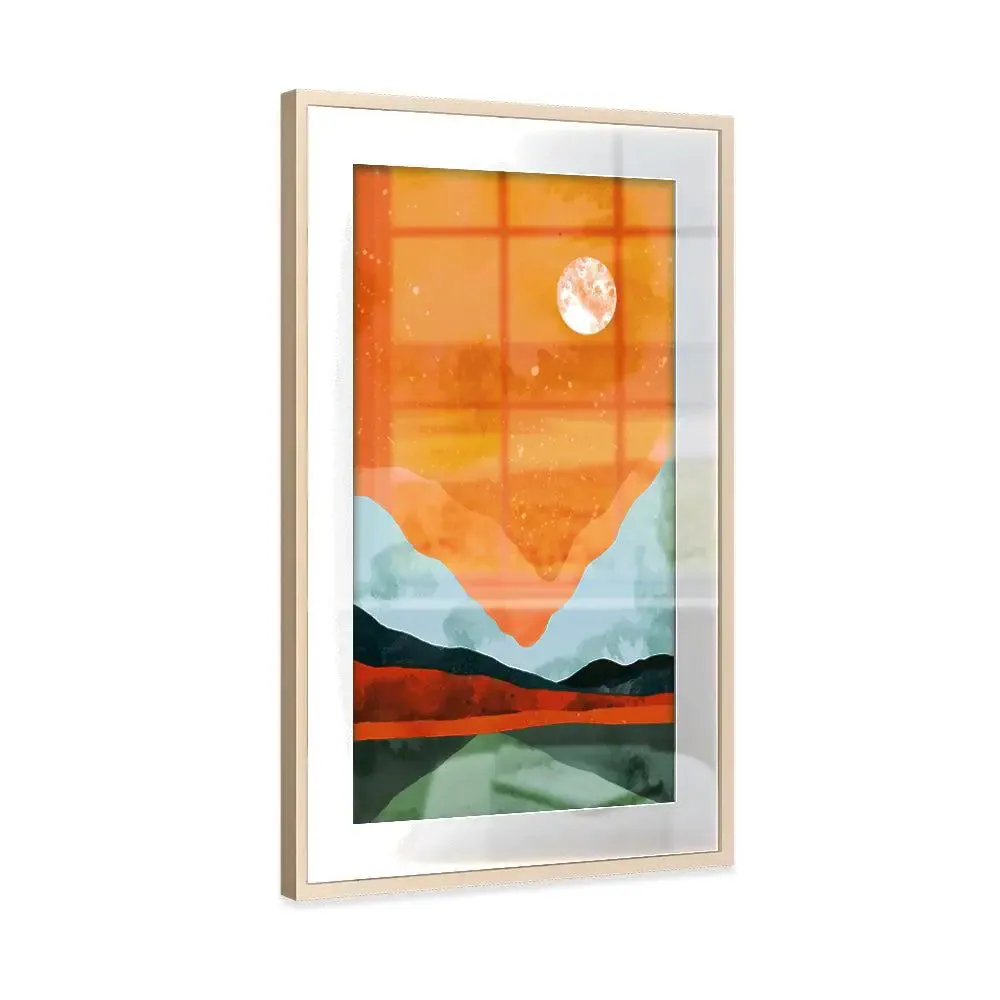 Artistic Watercolor Scenery Premium Big Framed Art