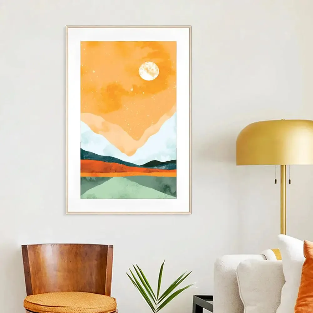 Artistic Watercolor Scenery Premium Big Framed Art