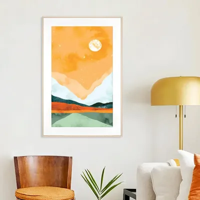 Artistic Watercolor Scenery Premium Big Framed Art