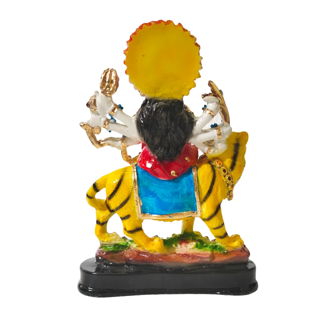 Artsy Shera Wali Mata God Idol for Home (Multicoloured)